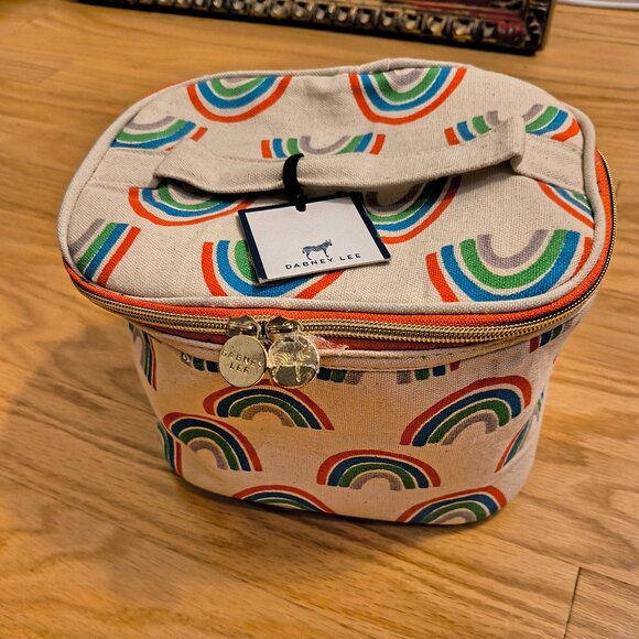 Dabney Lee, Over the Rainbow Weekender Canvas Organizing Tote NWT - Picture 1 of 5